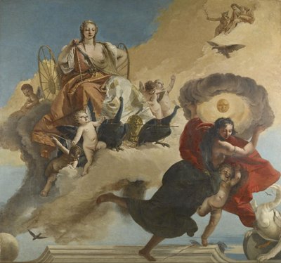 Junon et Luna - Giovanni Battista Tiepolo